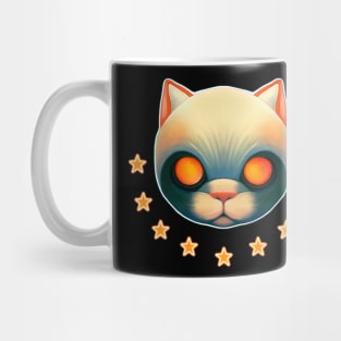 Creepy space cat Mug